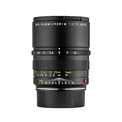 APO-SUMMICRON-M 1:2/75 ASPH.
2 2.8 4 5.6 8 11 16
3.5 5 6 10 25 ∞
1.2 1.5 2 3 5 ∞
feet m
75 16 11 8 4 2
11 8 4 2 4 8 11 16