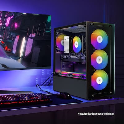 STGAubron Gaming PC Computer Desktop, Ryzen5 2600 up to 3.9Ghz STGAubron Gaming PC Computer Desktop, Ryzen5 2600 up to 3.9Ghz