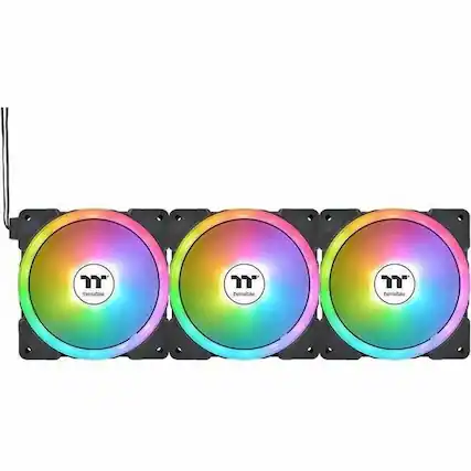 The text on the image reads:
"thermaltake
thermaltake
thermaltake"