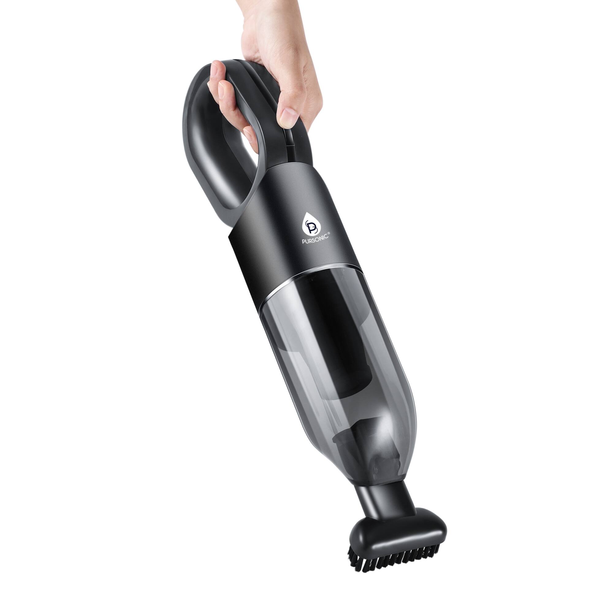 Angle. Pursonic - Ultimate Cleaning Bundle: 3-in-1 Turbo Air Duster & Cordless Handheld Vacuum.