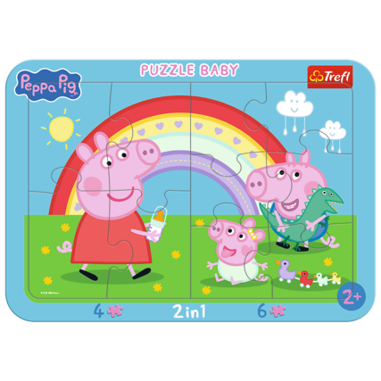 Peppa Pig
PUZZLE BABY
Trefl
0125 NGHales
4
2in1
6
2+