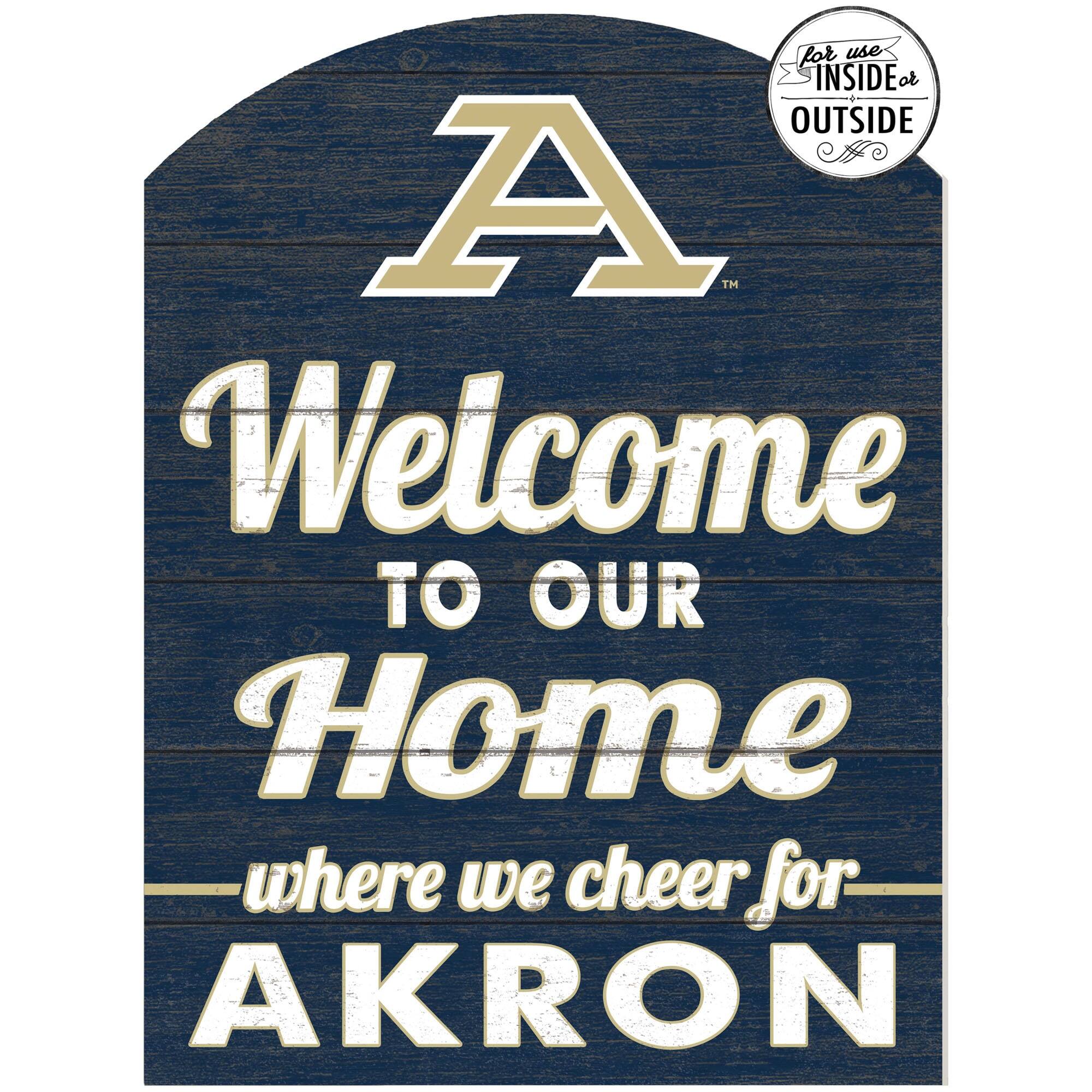 Akron Zips 16'' x 22'' Indoor/Outdoor Marquee Sign