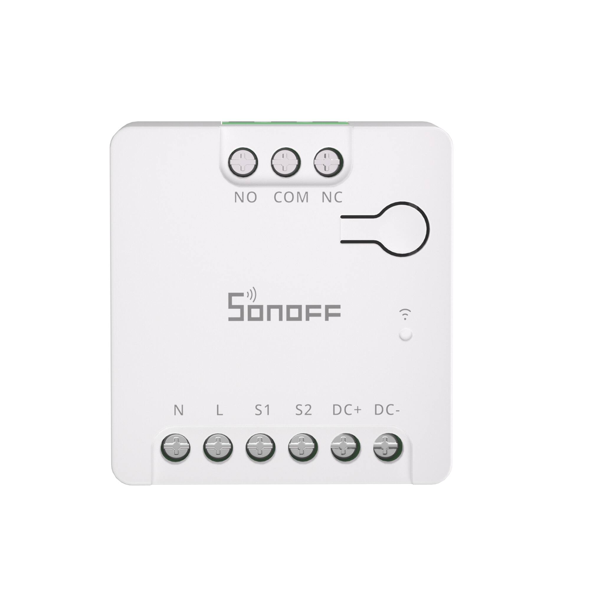 NO COM NC  
OFF  
Sonoff  
N L S1 S2 DC+ DC-
