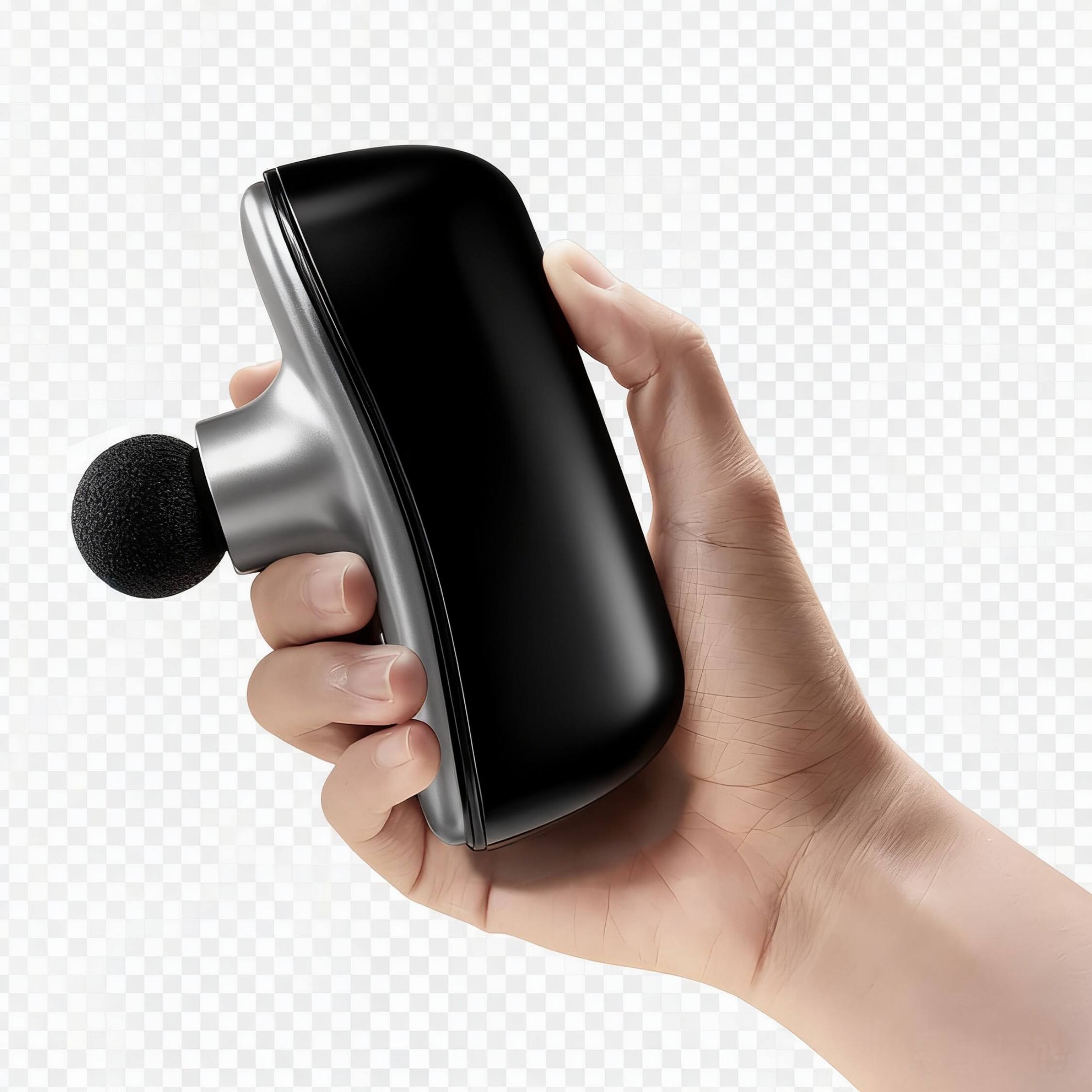 Alt View 9. OKACHI - Fascia Massager 4.9” tall 8 oz - Black.