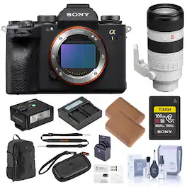 Bundle - Sony - Alpha 1 Mirrorless Camera, with FE 70-200mm f/2.8 GM OSS II G Lens, 240GB CFexpress Type A Memory Card,