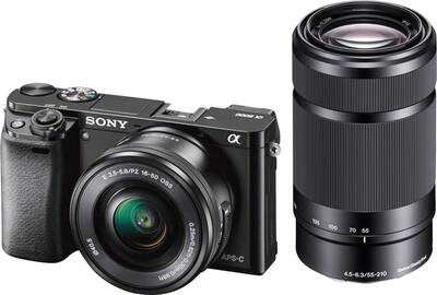 Sony Alpha a6000 Mirrorless Camera Two Lens Kit with 16 50mm Sony Alpha a6000 Mirrorless Camera Two Lens Kit with 16 50mm