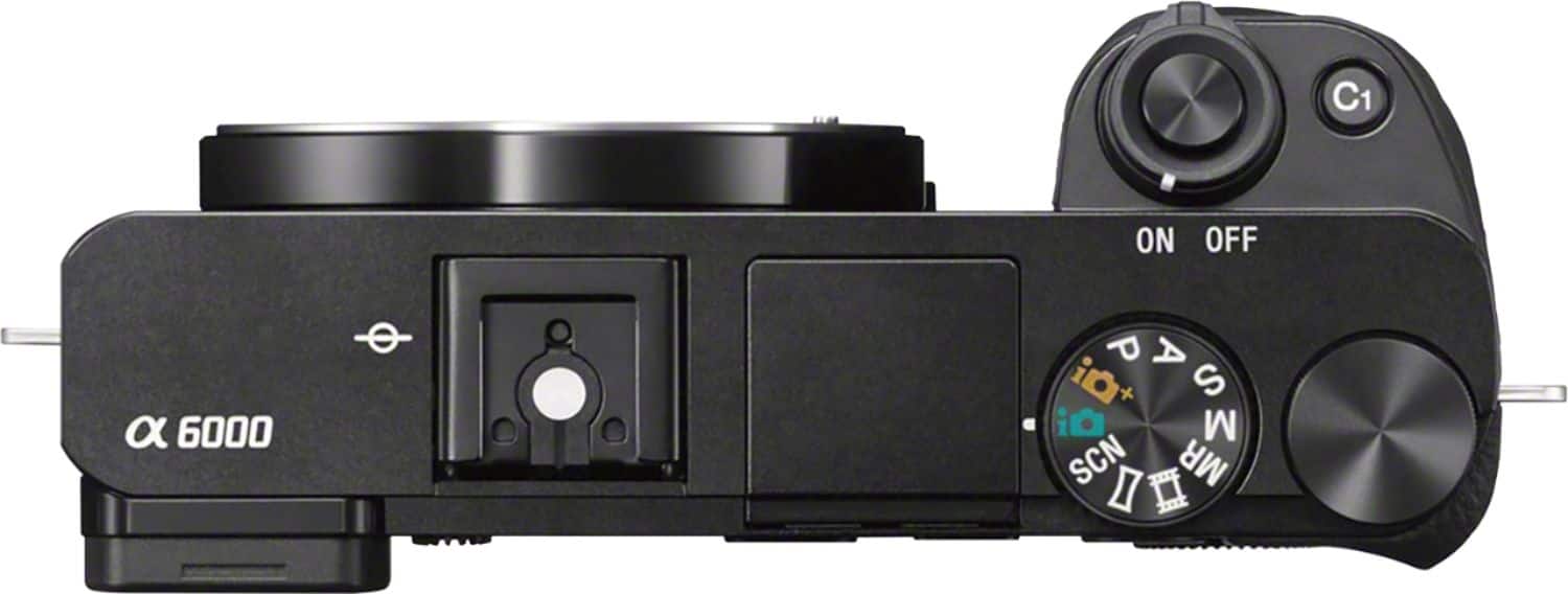 Top. Sony - Alpha a6000 Mirrorless Camera Two Lens Kit with 16-50mm and 55-210mm Lenses - Black.