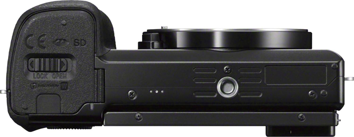 Alt View 11. Sony - Alpha a6000 Mirrorless Camera Two Lens Kit with 16-50mm and 55-210mm Lenses - Black.