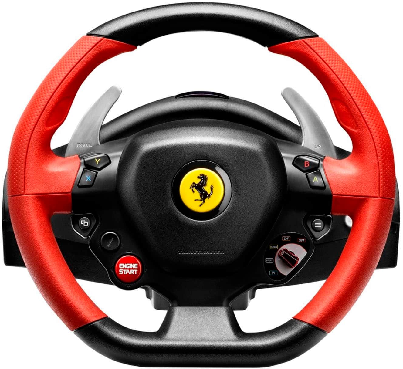 Thrustmaster - Ferrari 458 Spider Racing Wheel for Xbox One - Black/Red/Yellow - Front_Zoom
