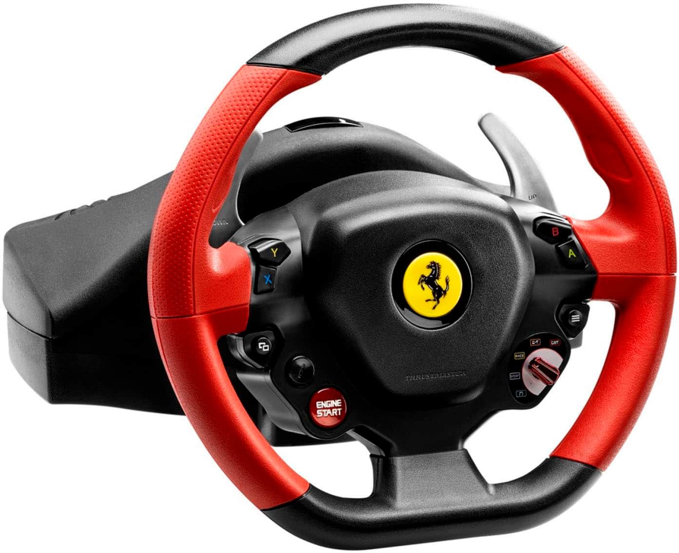 Alt View 12. Thrustmaster - Ferrari 458 Spider Racing Wheel for Xbox One - Black/Red/Yellow.