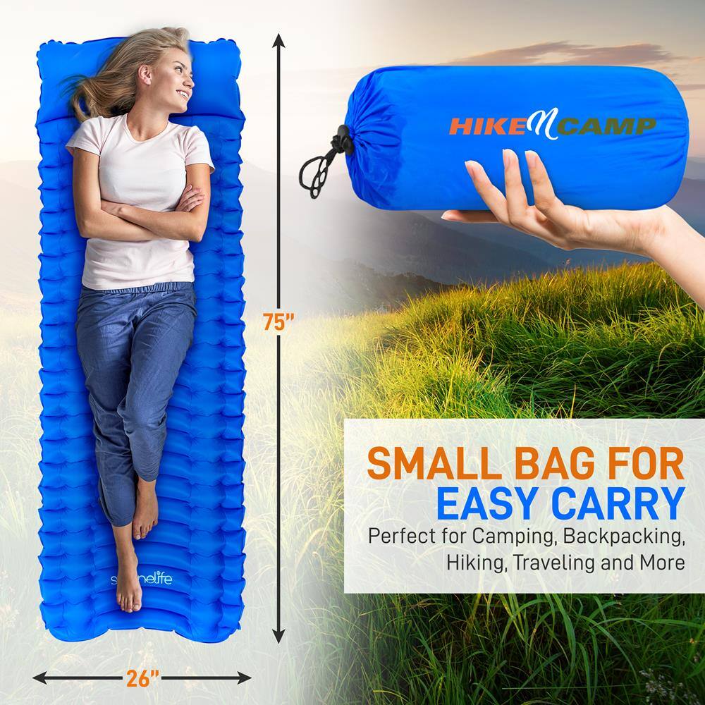 HIKE n CAMP  
75" SMALL BAG FOR EASY CARRY  
Perfect for Camping, Backpacking, Hiking, Traveling and More  
26"