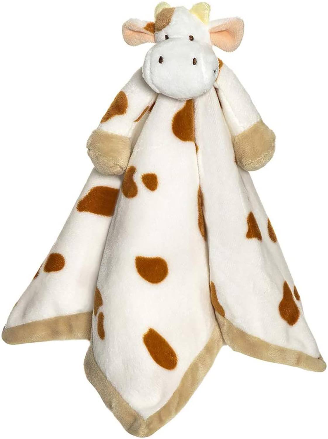 TriAction Toys - Teddykompaniet Diinglisar Collection 11 Inch Plush Animal Blanket | Cow - White