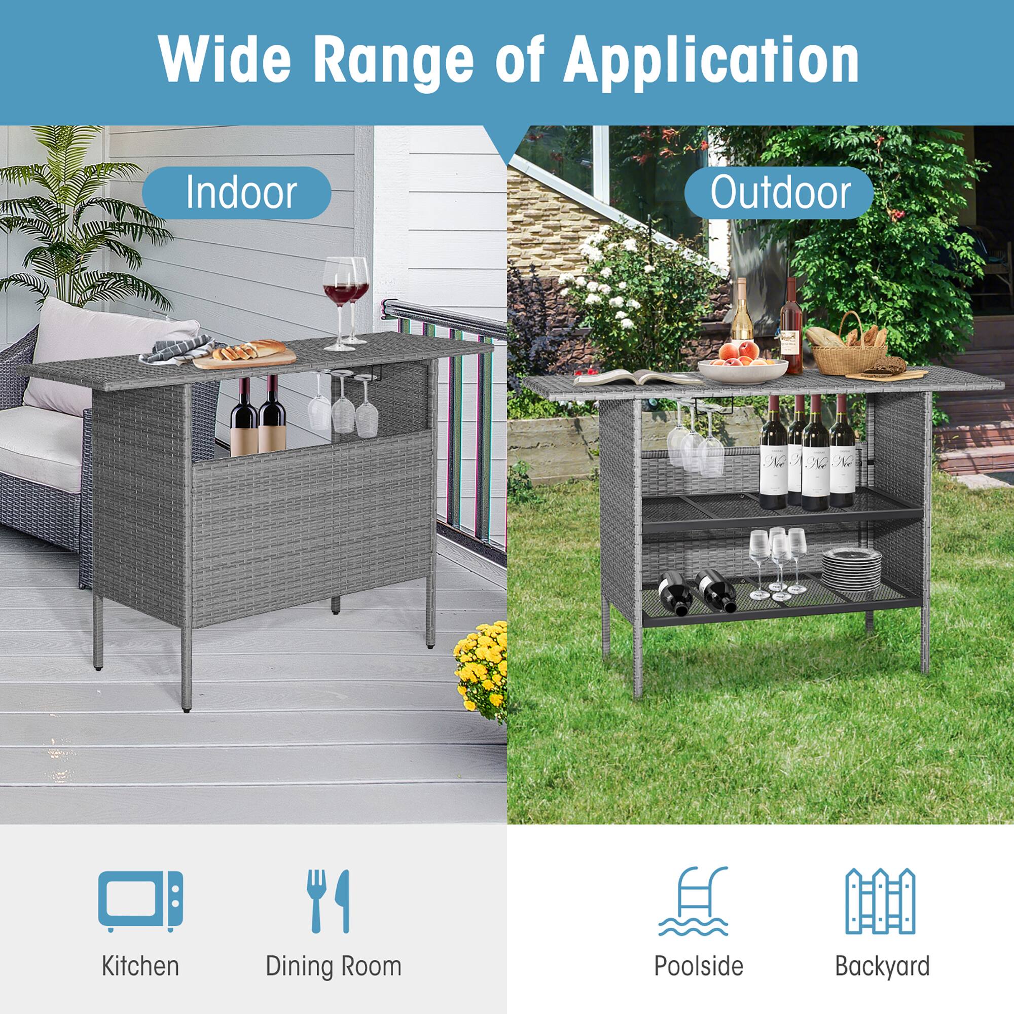 Wide Range of Application

Indoor
- Kitchen
- Dining Room

Outdoor
- Poolside
- Backyard