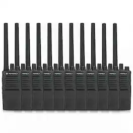 10 Pack of Motorola RMV2080 Two way Radio Walkie Talkies - Black