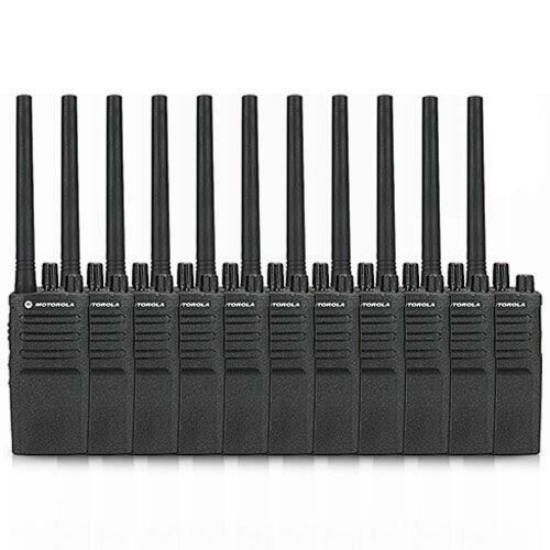 Front. Motorola - 10 Pack of Motorola RMV2080 Two way Radio Walkie Talkies - Black.