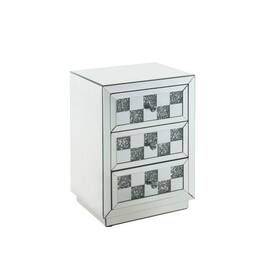 Manhattan Lane - Accent Table with Self Closure and Safety Top Feature - White