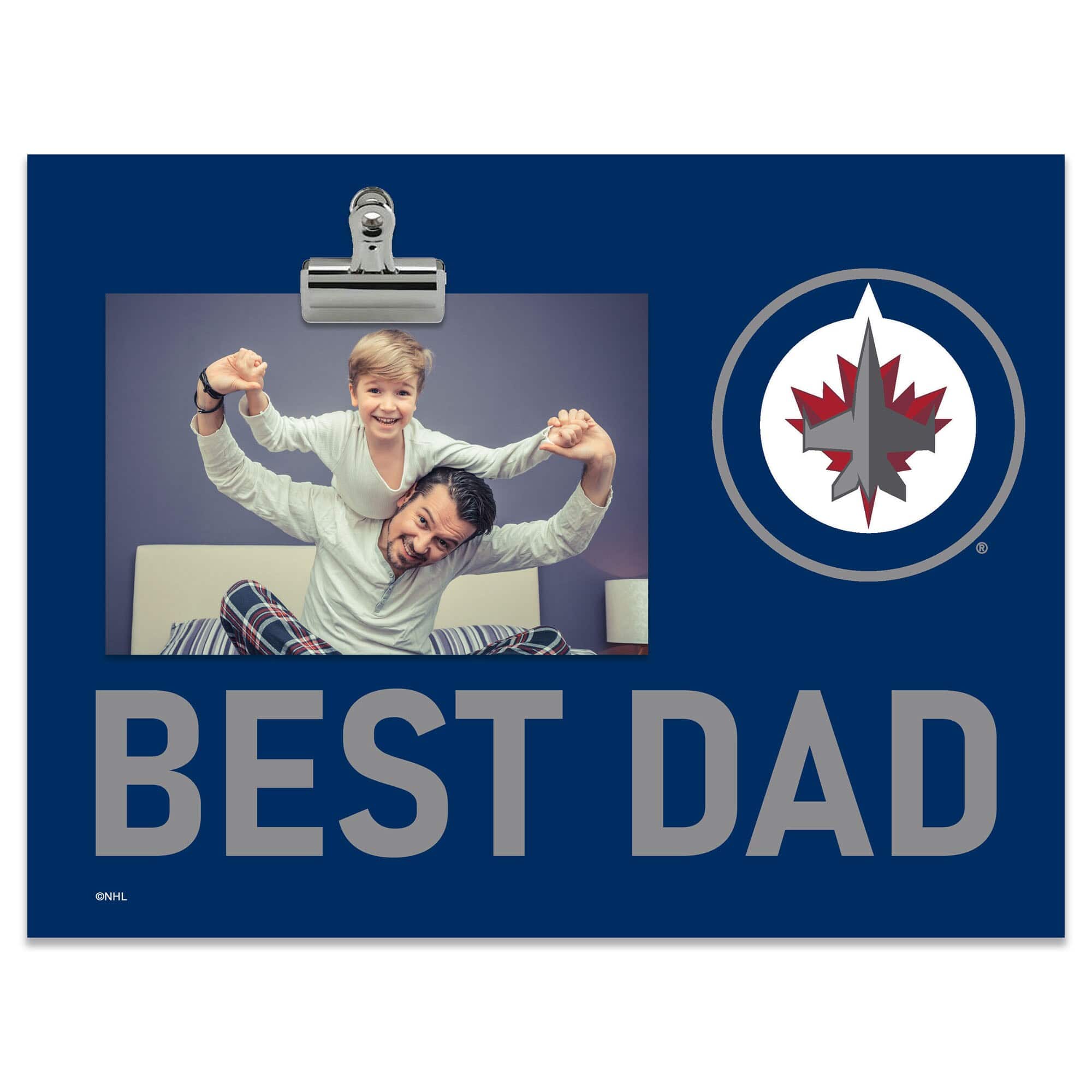 "Fan Creations - Winnipeg Jets 8"" x 10.5"" Briteline Best Dad Clip Frame - Multicolor" price history on PriceWatchPro