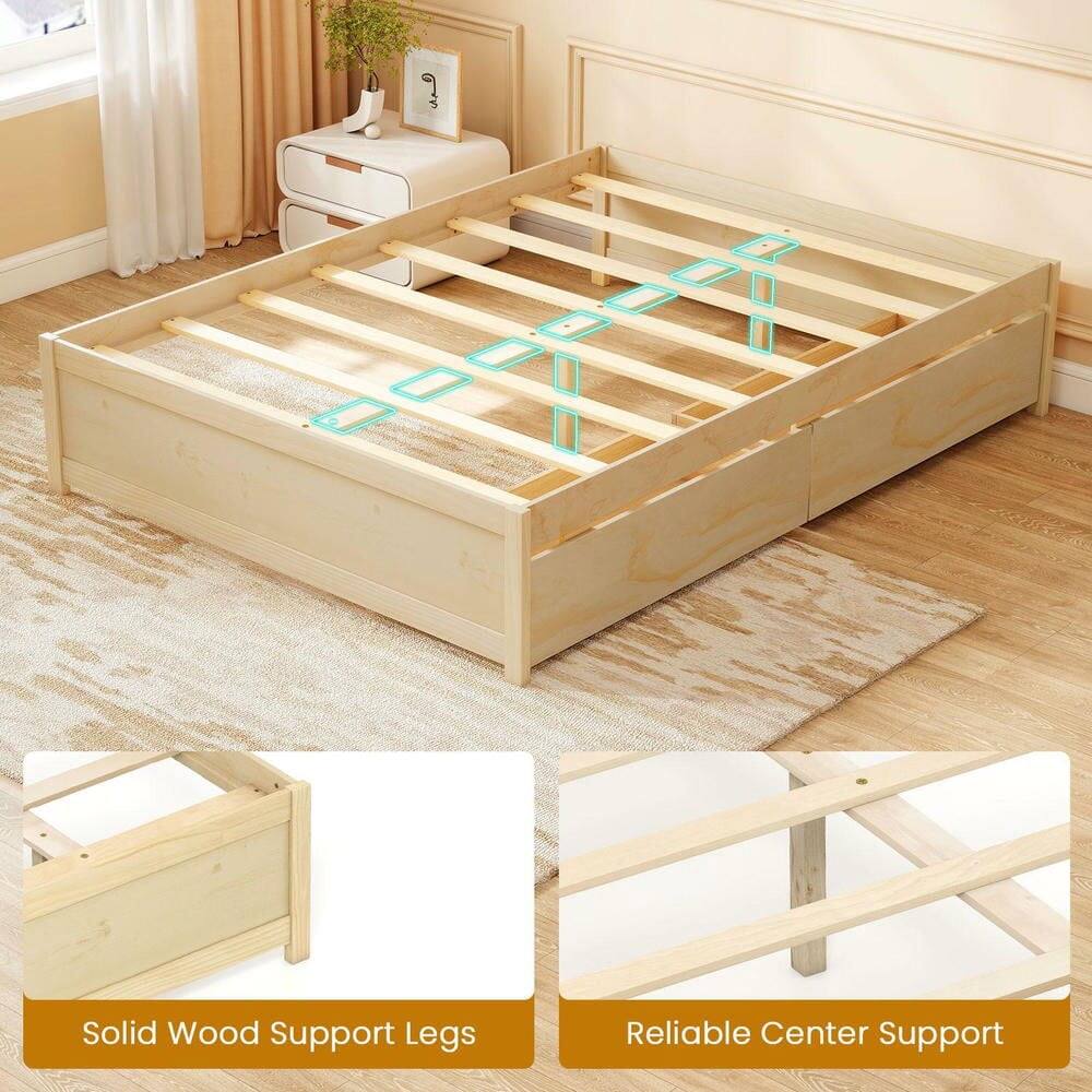 Solid Wood Support Legs  
Reliable Center Support