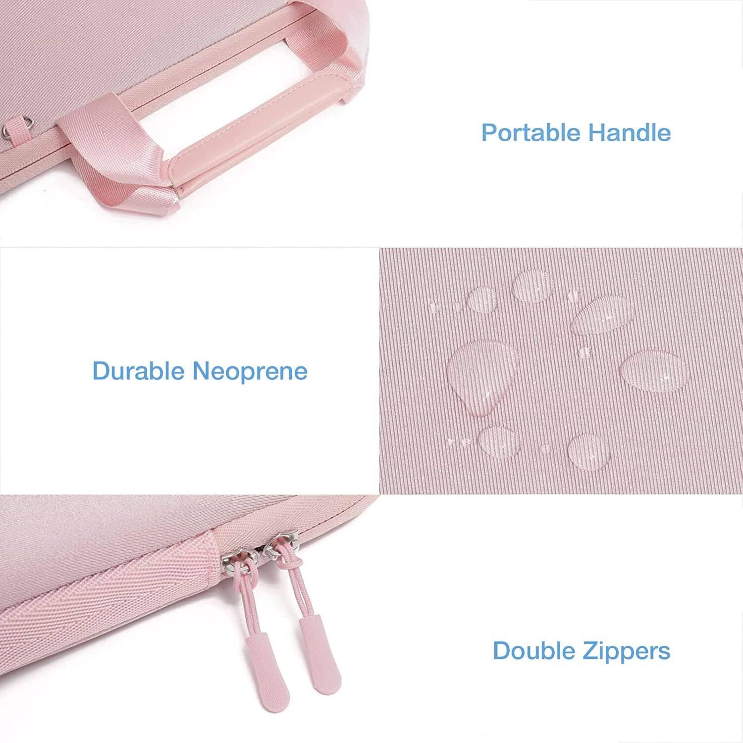 Portable Handle  
Durable Neoprene  
Double Zippers