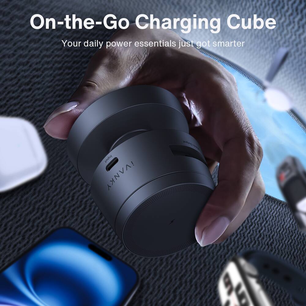 On-the-Go Charging Cube  
Your daily power essentials just got smarter  

iVANKY