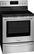 Angle. Frigidaire - Gallery 5.7 Cu. Ft. Self-Cleaning Freestanding Electric Convection Range - Stainless steel.