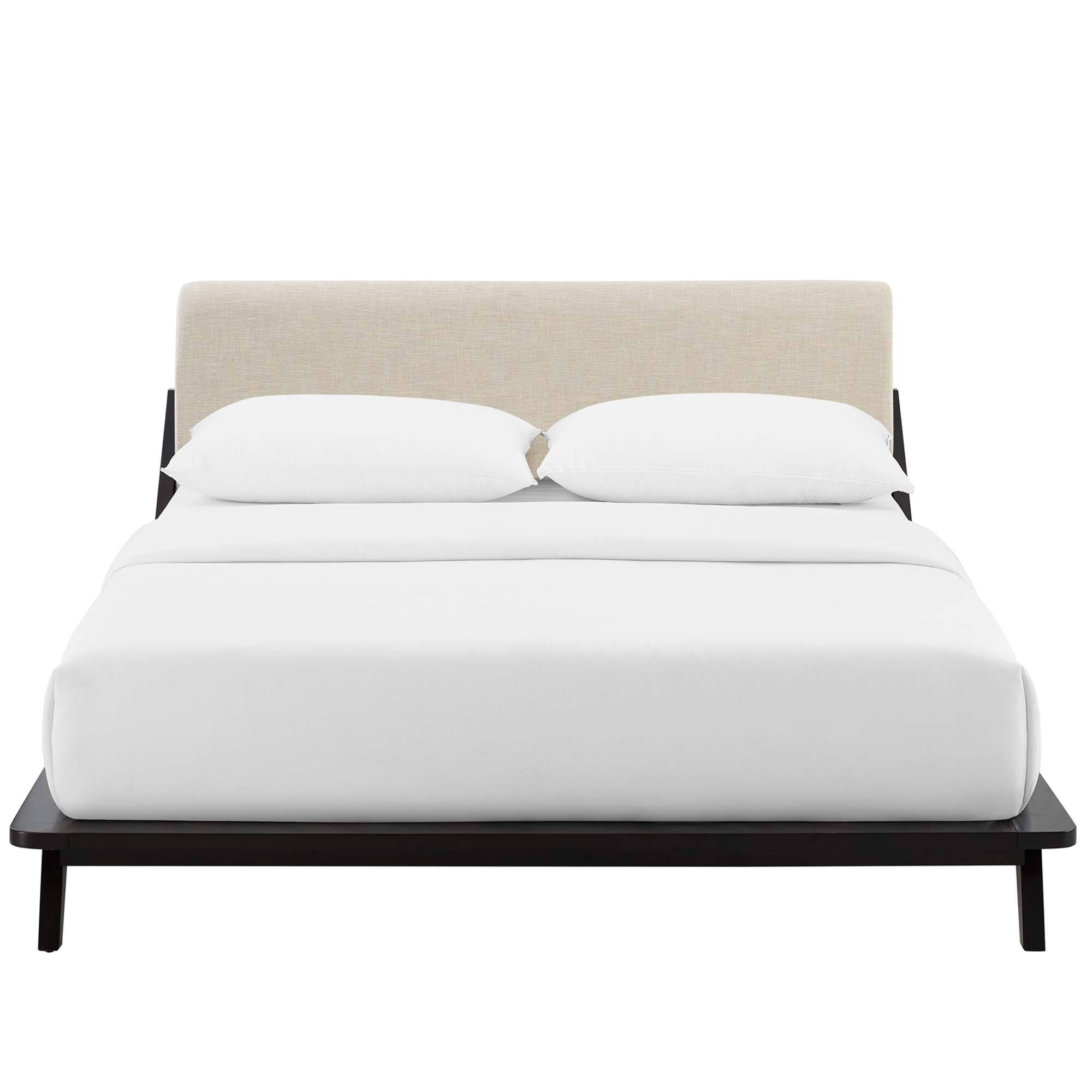 Alt View 1. Modway - Sutton Performance Velvet Queen Bed Frame - White.