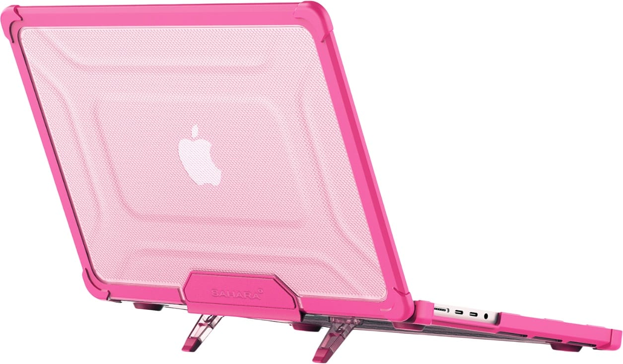 Angle. SaharaCase - Raider ProArmor Case for Apple MacBook Pro 16'' M4 (2024) and M3 (2023) Laptops - Desert Rose.