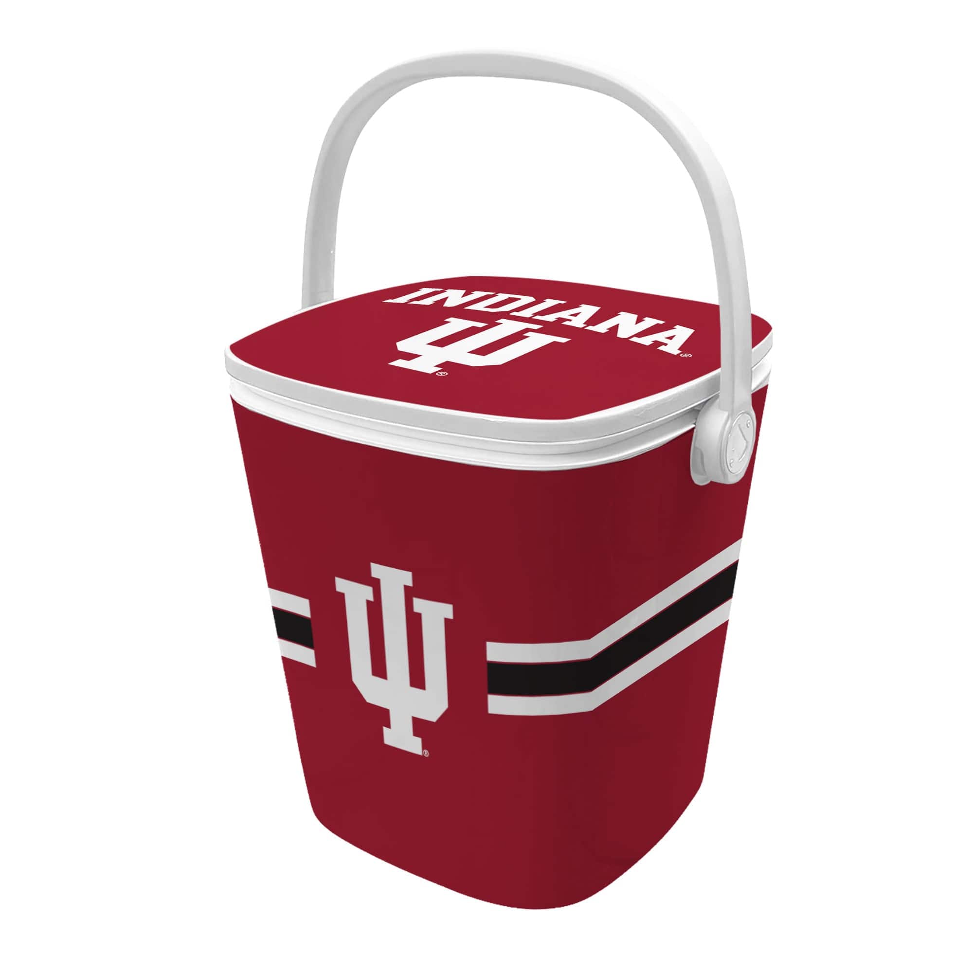 Indigo Falls - Indiana Hoosiers 16-Quart Mini Cool Bar Cooler - White