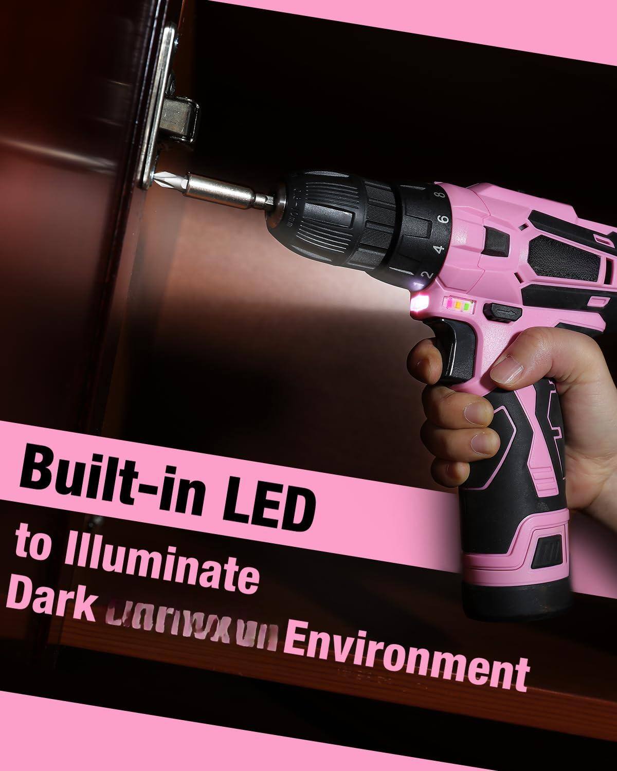 Built-in LED to Illuminate Dark Environment