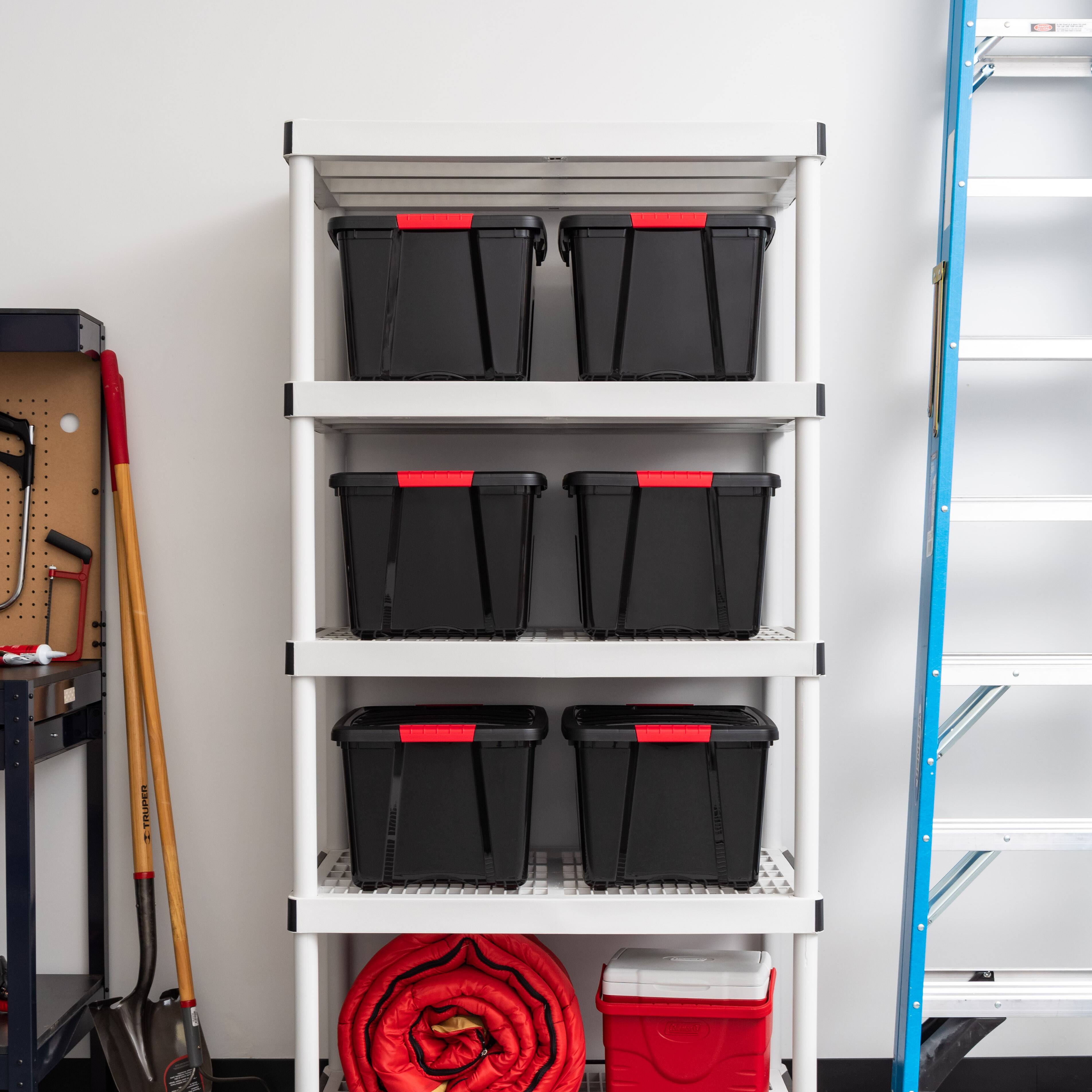 IRIS USA IRIS Plastic Storage Bins with Lids and Secure Latching ...