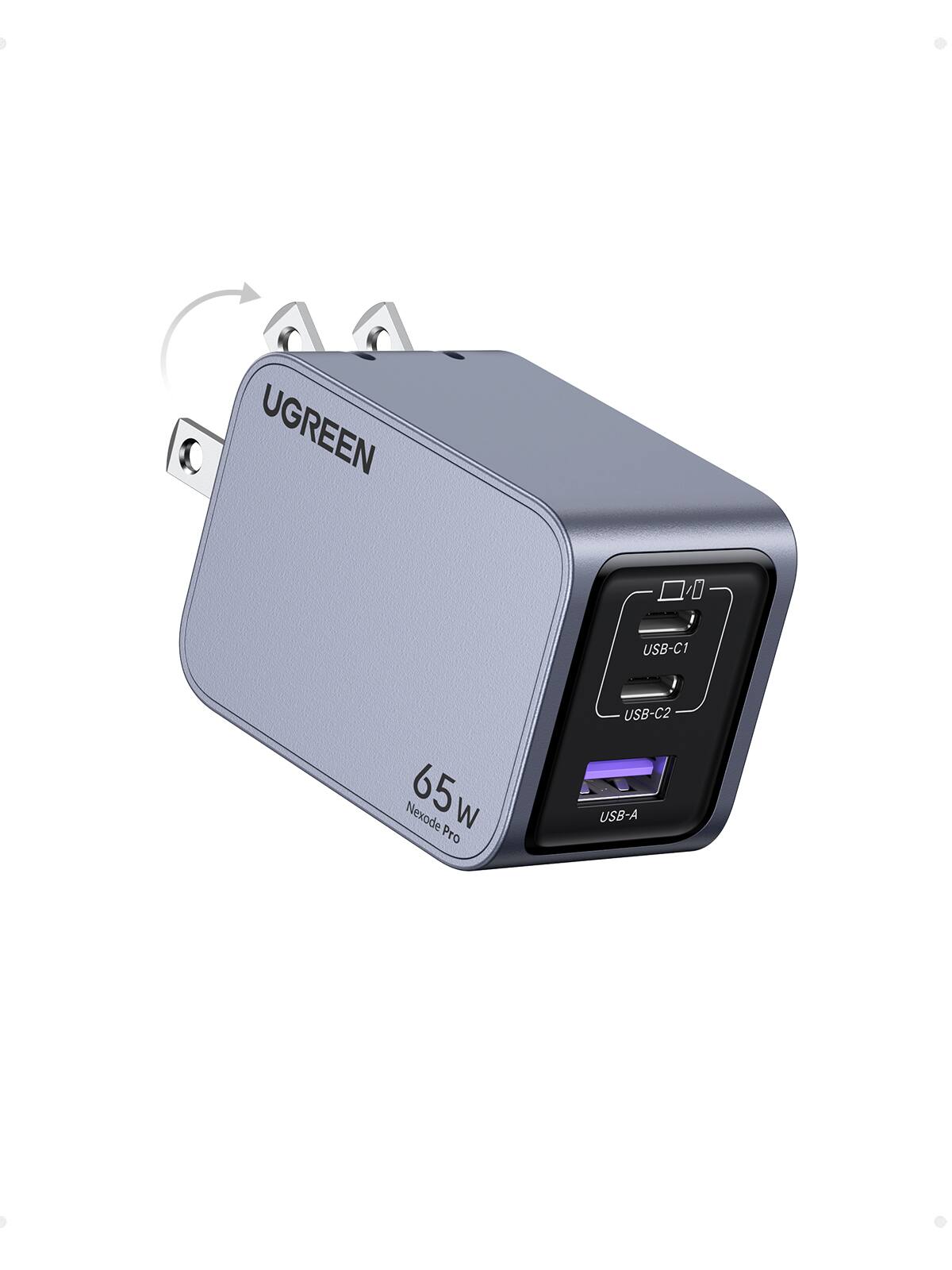 UGREEN USB-C1 Nexode 65W Pro USB-C2 USB-A