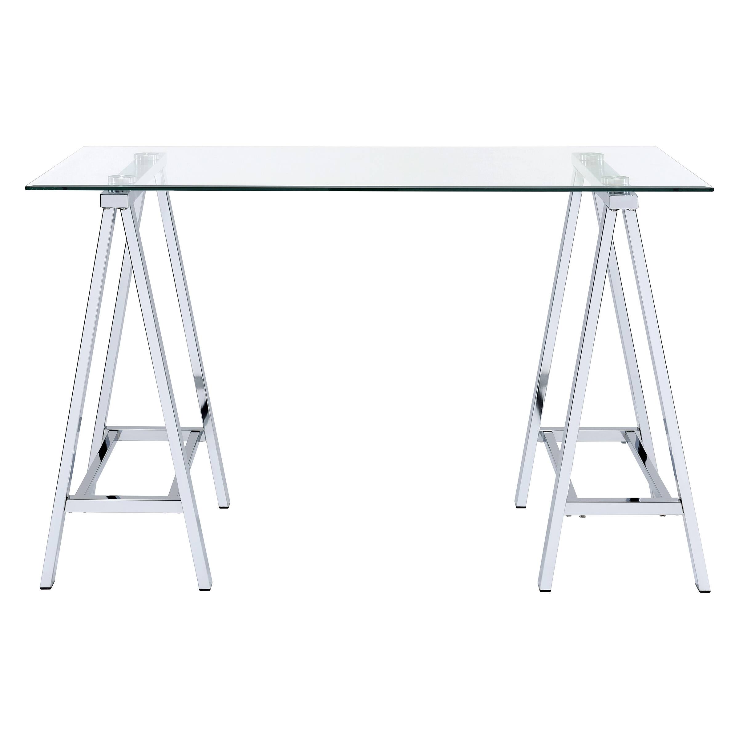 Front Zoom. OSP Home Furnishings - Middleton desk - Chrome.