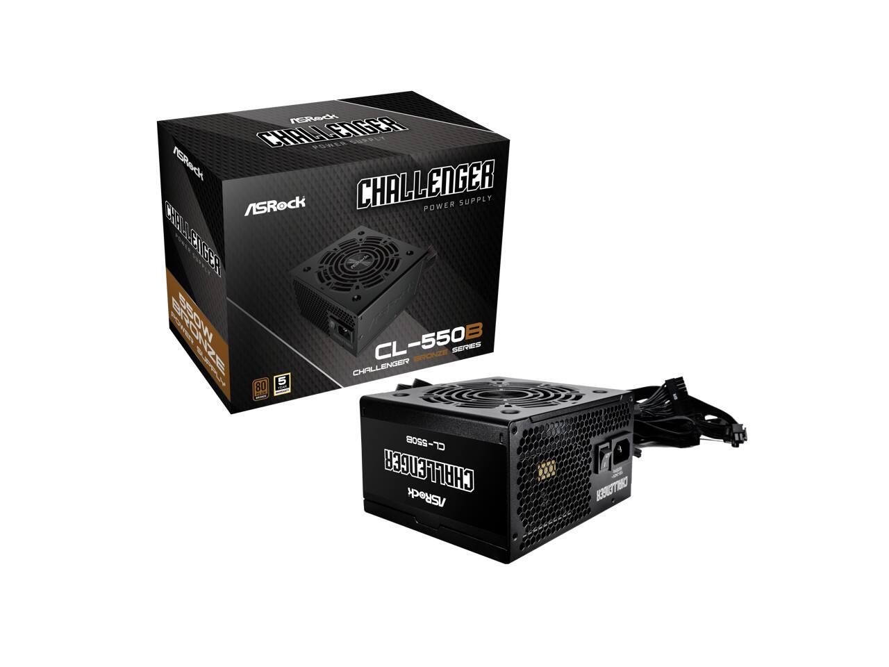 ASRock CHALLENGER POWER SUPPLY  
CL-550B  
80 PLUS BRONZE