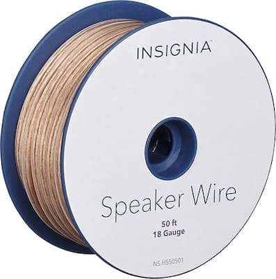 Insignia™ - 50' Speaker Wire - Clear