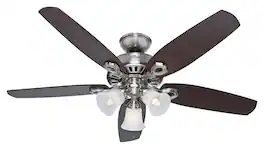 Hunter - Builder Plus 52" Ceiling Fan - Brushed Nickel