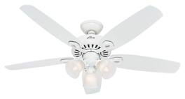 Hunter - Builder Plus 52" Ceiling Fan - Snow White