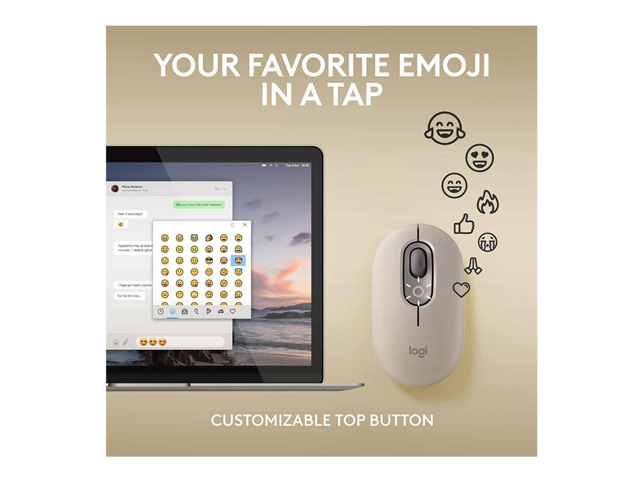 YOUR FAVORITE EMOJI IN A TAP

CUSTOMIZABLE TOP BUTTON