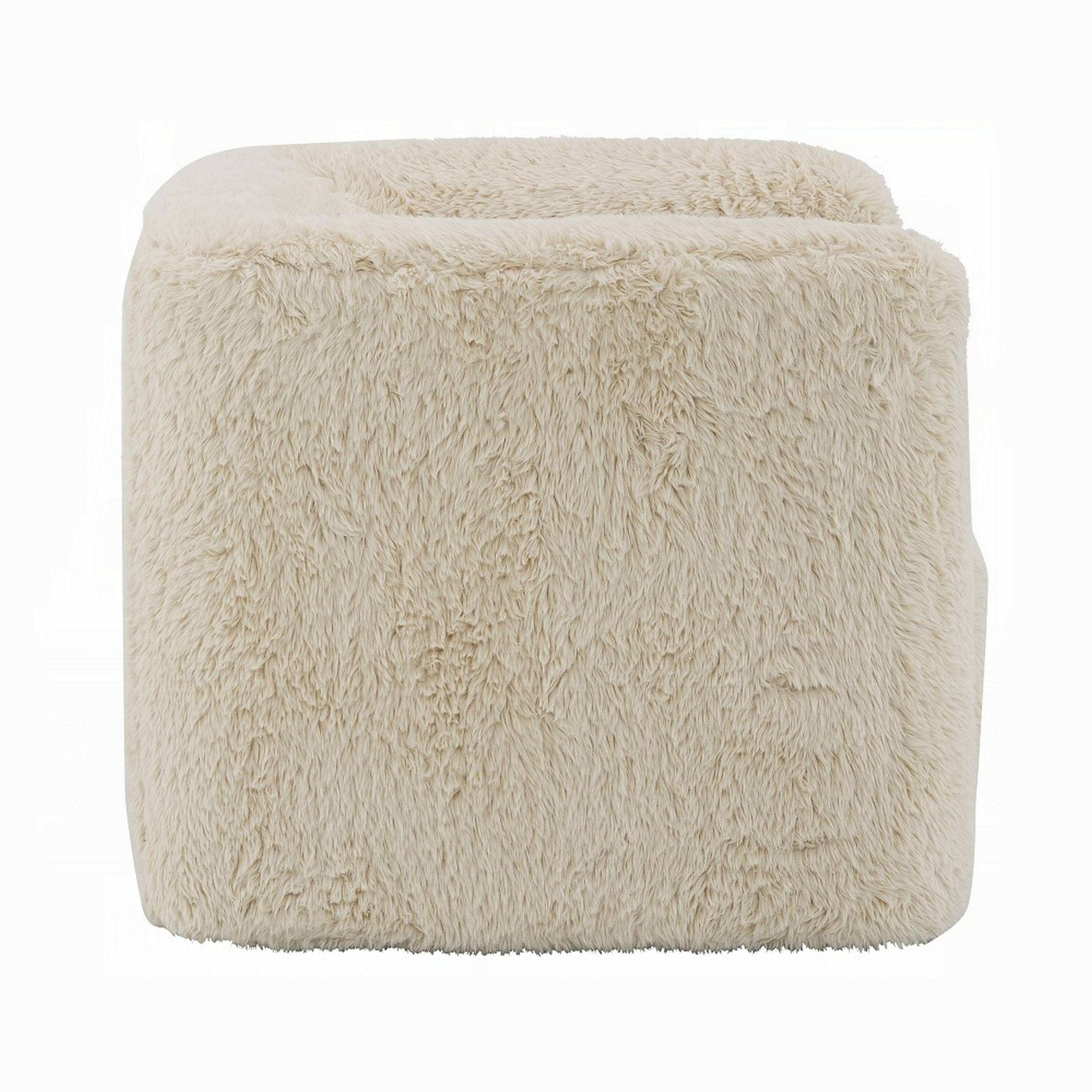 Alt View 3. Manhattan Lane - Savoir Swivel Accent Chair, Modern Soft Furry Beige Fabric, Round Arms - Beige.