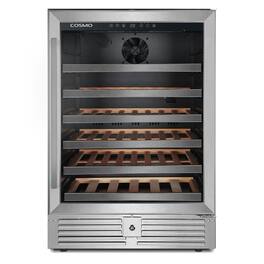COSMO - COS-24BIWCS Lumin Collection 24 in. 52-Bottle Single Zone Compressor Wine Cooler, Digital Controls - Stainless Steel