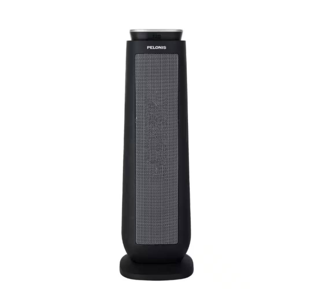 Front. Pelonis - 1500-Watt 23 in. Digital Tower Indoor Ceramic Heater PHT23D7ABB - Black.
