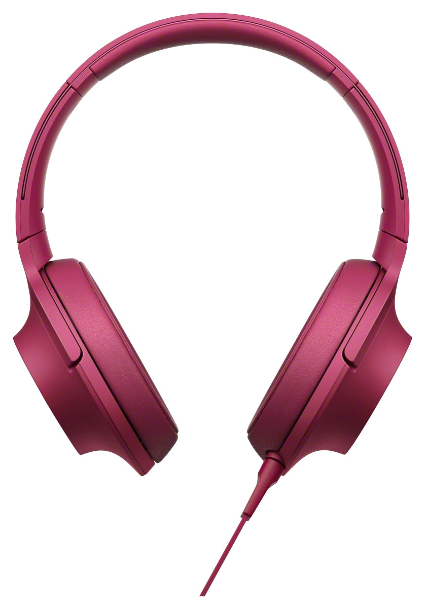 Best Buy: Sony h.ear on Over-the-Ear Headphones Bordeaux Pink MDR-100AAP