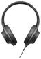 Sony - h.ear on Over-the-Ear Headphones - Charcoal Black-Front_Standard
