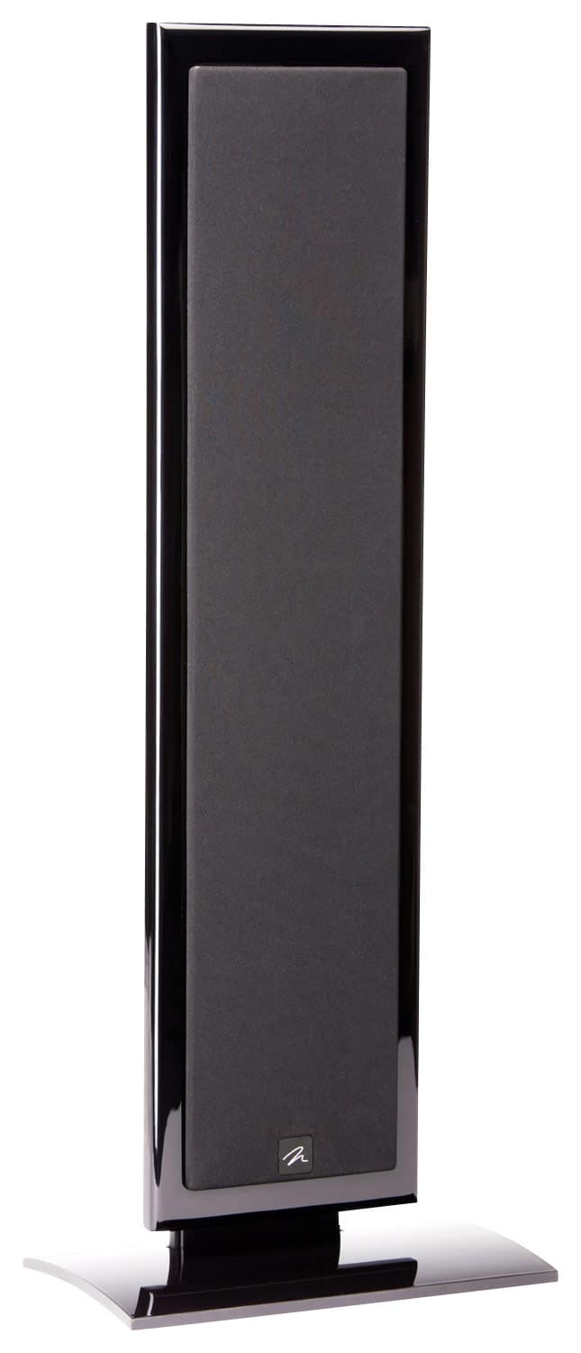 Front. MartinLogan - Motion SLM 4" Flat-Panel Speaker (Each) - Gloss Black.