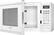 Alt View 1. Panasonic - 1.2 Cu. Ft. Mid-Size Microwave - White.