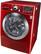 Alt View Standard 4. LG - TurboWash 3.7 Cu. Ft. 12-Cycle High-Efficiency Steam Front-Loading Washer - Wild Cherry Red.