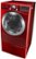 Alt View Standard 4. LG - SteamDryer 7.3 Cu. Ft. 12-Cycle Ultra-Large Capacity Steam Electric Dryer - Wild Cherry Red.