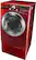 Alt View Standard 4. LG - SteamDryer 7.3 Cu. Ft. 12-Cycle Ultra-Large Capacity Steam Electric Dryer - Wild Cherry Red.