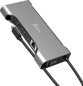 j5create - USB-C 12-in-1 Dual 4K60 HDMI Hub - Space Gray