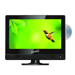 Supersonic - 13.3" 12 Volt ACDC LED HDTV with DVD Player, USB, SD Card Reader and HDMI