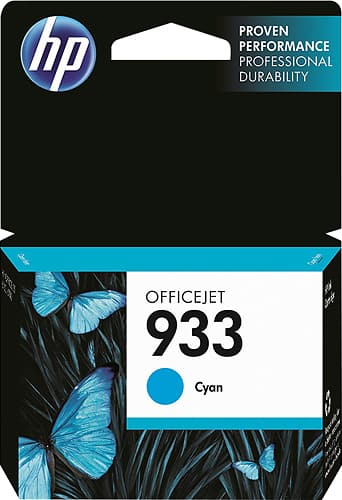 HP - 933 Ink Cartridge - Cyan - Larger Front